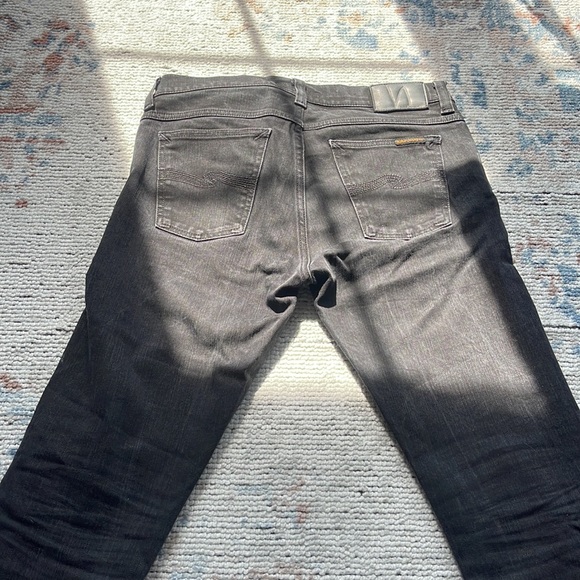 Nudie jeans in a black, washed out denim - Picture 3 of 4